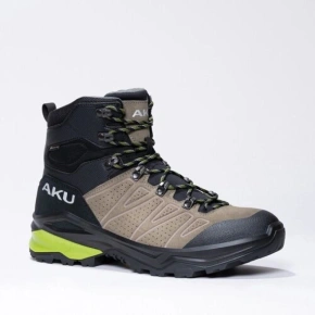 Aku buty sportowe trekkingowe męskie Adapta Gore-tex skórzane czarne zielone