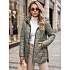 Dámská prošívaná bunda s odnímatelnou kapucí TY5794 zelená - FashionStreet