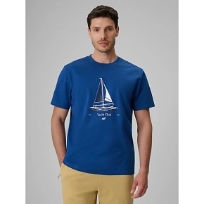 T-shirt relaxed z nadrukiem męski 4F 4FRSS26TTSHM3996-033S