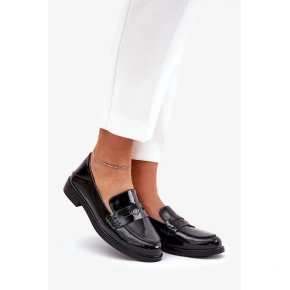 Damskie mokasyny 18100 Czarny - VINCEZA