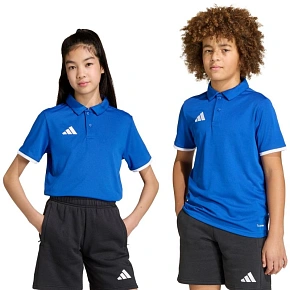 Koszulka dla dzieci adidas Entrada 26 Polo niebieska JZ6625