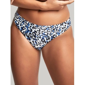 Figi damskie Serengeti Brazilian SW1657 niebiesko-biało-czarne - Panache