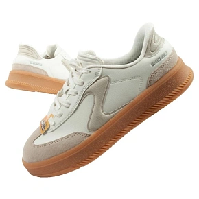 Skechers buty sportowe sneakersy damskie Lifted Luxe ecru białe Slip-Ins dámské