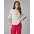 T-shirt regular z nadrukiem damski 4F 4FRSS26TTSHF3704-11S dámské