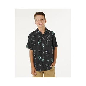 Koszula chłopięca RIP CURL Eternal Shred Ss Shirt-Boy czarna Koszula chłopięca RIP CURL Eternal Shred Ss Shirt-Boy czarna