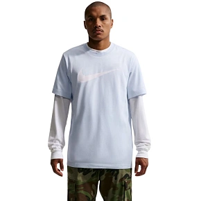 Koszulka męska Nike Nsw Tee Icon Swoosh błękitna DC5094 408 pánské