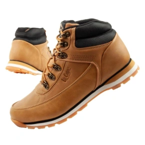 Lee Cooper buty sportowe męskie zimowe trekkingowe ocieplane za kostkę brązowe