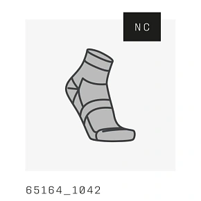 Skarpety rowerowe POC Cadence Road Short Sock szare