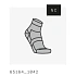 Skarpety rowerowe POC Cadence Road Short Sock szare
