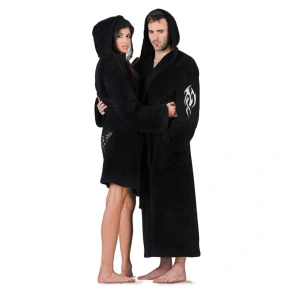 Długi szlafrok plemienny z kapturem 3649 9999 - Vestis