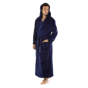 Szlafrok męski Siena z kapturem 3156 5952 midnight - Vestis
