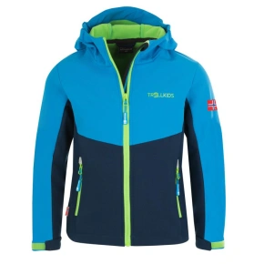 Trollkids Kids kurtka softshell Kristiansand niebieski/granatowy (320-117) Trollkids Kids kurtka softshell Kristiansand niebieski/granatowy (320-117)