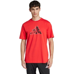Koszulka męska adidas Logo Graphic czerwona JJ3934 pánské Koszulka męska adidas Logo Graphic czerwona JJ3934 pánské