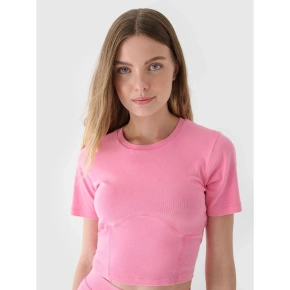 Crop top slim gładki damski 4F 4FRAW24TTSHF2581-54S Crop top slim gładki damski 4F 4FRAW24TTSHF2581-54S