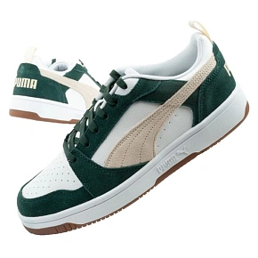 Puma buty sportowe sneakersy męskie Rebound v6 modne wygodne białe zielone Puma buty sportowe sneakersy męskie Rebound v6 modne wygodne białe zielone