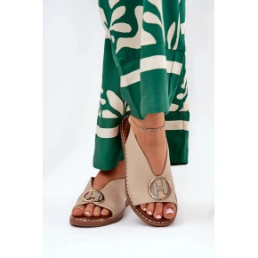 Sandály A8229 béžové - Step in style