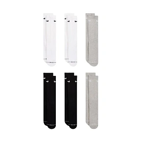 Skarpety Nike Everyday Elevated 6 par białe, czarne, szare HQ8021 903 43-46 Skarpety Nike Everyday Elevated 6 par białe, czarne, szare HQ8021 903 43-46
