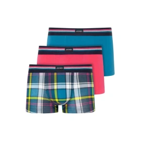 Bokserki męskie 3Pack 17302913 B91 niebieskie z nadrukiem - Jockey