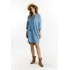 Dżinsowa sukienka z kieszeniami DRE2850 niebieski - Monnari