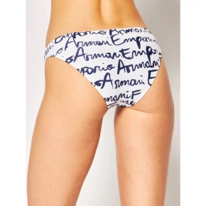 Damski dwuczęściowy kostium kąpielowy 262438 0P310 63210 biało-niebieski - Emporio Armani