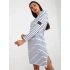 Sukienka damska BL1010.74 biało-niebieska - FPrice
