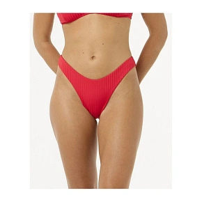 Majtki kąpielowe RIP CURL Premium Surf Hi Leg Skimpy czerwone Majtki kąpielowe RIP CURL Premium Surf Hi Leg Skimpy czerwone