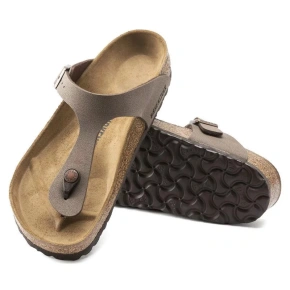 Damskie klapki GIZEH BS 0043753 brązowo-beżowe - Birkenstock