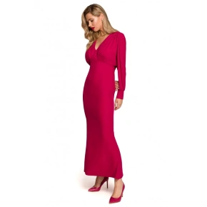 Sukienka syrenka K143 śliwkowa - Makover