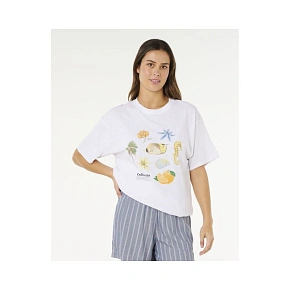 Koszulka damska RIP CURL Poolside Heritage Tee biała