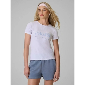 T-shirt slim z nadrukiem damski 4F 4FRAW26TTSHF4373-10S