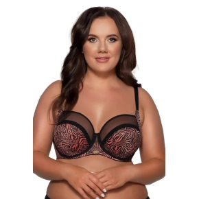 Biustonosz damski TIGER SSS 1130/3 terakota z czernią - AVA