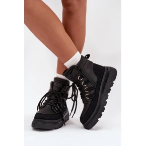 Dámské kotníkové boty 25BT26-9247 Černá - NEWS