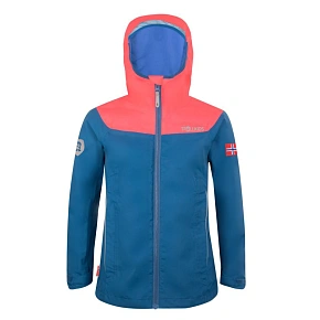 Kurtka przeciwdeszczowa dziecięca dla dziewczynki Trollkids Girls Bergen Jacket midnight blue/coral (611-138) Kurtka przeciwdeszczowa dziecięca dla dziewczynki Trollkids Girls Bergen Jacket midnight blue/coral (611-138)