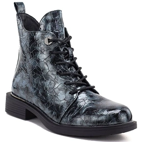 Botki damskie lakierowane szare S.Barski HY62-8140 Botki damskie lakierowane szare S.Barski HY62-8140