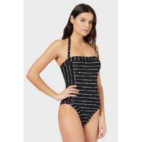 Damski jednoczęściowy kostium kąpielowy 262443 1P310 65820 czarny - Emporio Armani