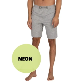 Męskie szorty do spania NM2271E - ZJB Neon żółty - Calvin Klein