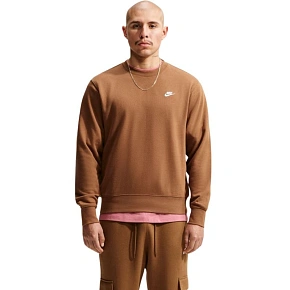 Bluza męska Nike Club FT jasny brąz FN3888 270 2XL