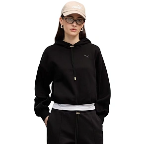 Bluza damska Puma Her Relaxed Hoodie czarna 694027 01 Bluza damska Puma Her Relaxed Hoodie czarna 694027 01