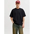 Jack&Jones męska koszulka t-shirt JJEBARRON TEE SS O-NECK NOOS 12298906 BLACK