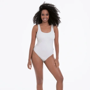 Damski jednoczęściowy kostium kąpielowy M3 7755 006 biały - Anita