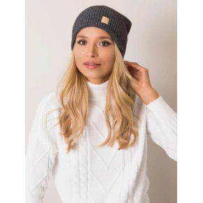 Czapka damska 15.70 ciemnoszara - Rue Paris