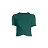 Koszulka CASALL Delight Short Wrap Tee zielony