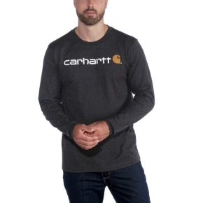 Bluza bez kaptura Carhartt Core Logo T-Shirt L/S - carbon heather Bluza bez kaptura Carhartt Core Logo T-Shirt L/S - carbon heather