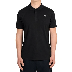 Koszulka męska polo 4F M0770 głęboka czerń 4FWMM00TPTSM0770 20S pánské