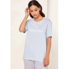 T-shirt damski QS6105E-7JC niebieski - Calvin Klein