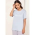T-shirt damski QS6105E-7JC niebieski - Calvin Klein