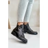 Buty za kostkę damskie HY42-717 Czarny - S.Barski