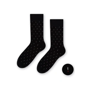 Pánské ponožky 056-206 černé se vzorem - Steven