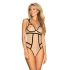 Eleganckie ciało Nudelia teddy nude - Obsessive