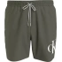 Męskie kąpielówki MEDIUM DRAWSTRING KM0KM01003 LDY olive green - Calvin Klein